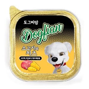 도그피앙 소고기 치즈 캔 100g